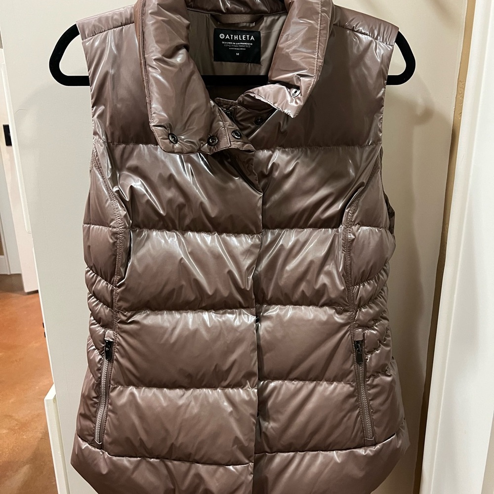 Athleta Women's Puffer Vest - Brown